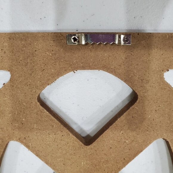 Wall Decor Set of 2 Hanging Candle Sconce Wood with Black Holder Ready to Hang - Picture 6 of 9